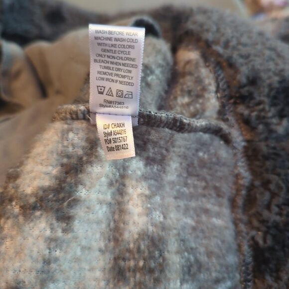 Koolaburra by UGG Brushed Back Sherpa Hoodie Pullover Womens 1X Black Gray - Picture 7 of 7